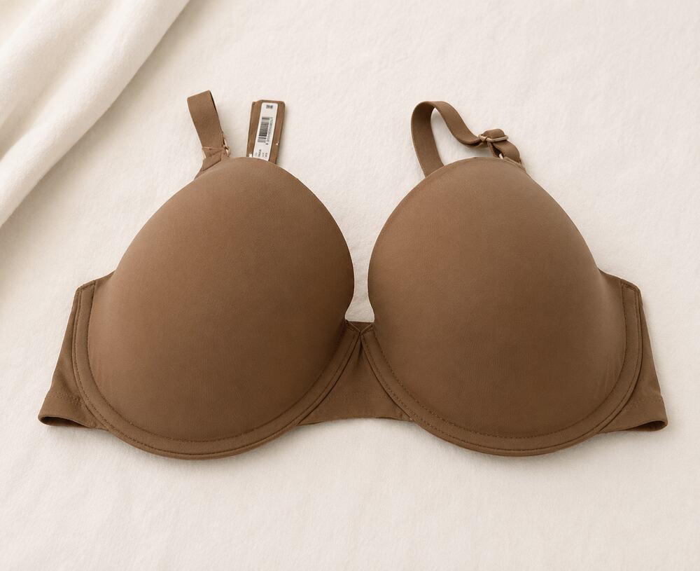 NWT Skims Women's Fits Everybody T-Shirt Demi Bra Full-Coverage Mica Size 32DDD